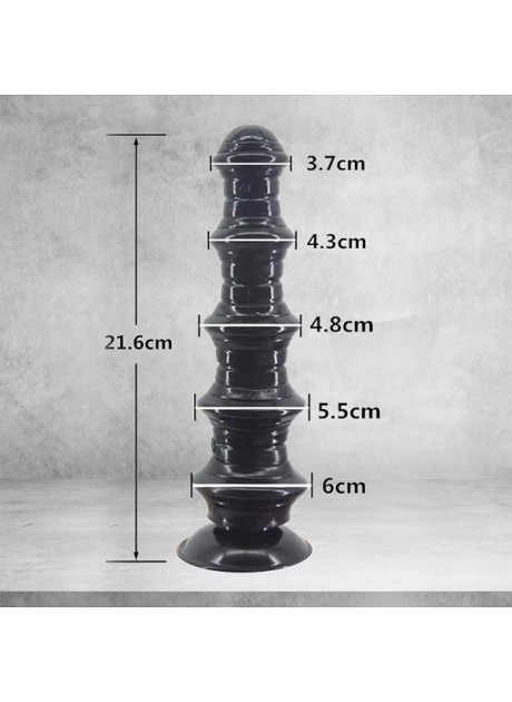 A Plus 5 Boğum Zenci Anal Plug Tıkaç Dildo