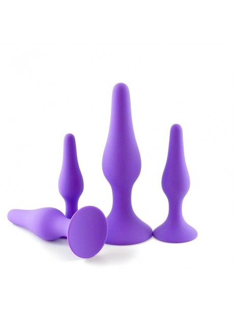 Anal ve Vajinal Plug Tıkaç Seti Mor