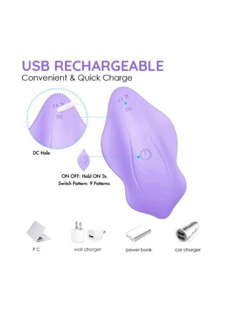 Giyilebilen Uzaktan Kumandalı 30 Mod Titreşim Klitoris Uyarıcılı Orgazm Vibratörü