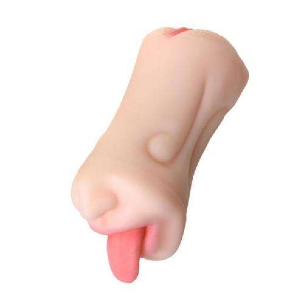 Juicy Pussy Masturbator Realistik Fruity Tongu Ağız ve Vajina TPE Ten 19 cm