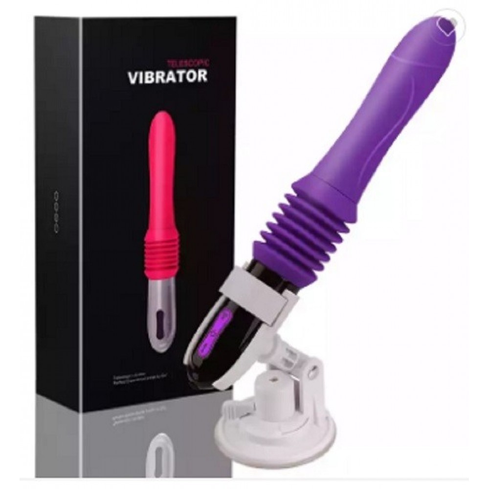 Kaliteli Hareketli Mor Renk Vibratör Sex Makinası