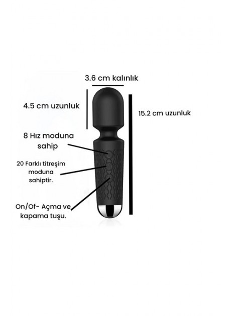 Mini Toy Yüksek USB Şarjlı Mikrofon Vibratör