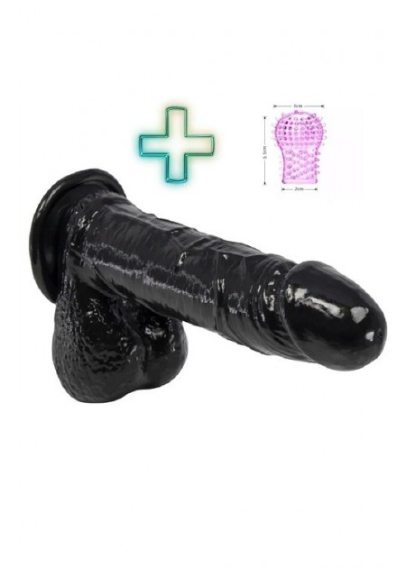 Tırtıklı Penis Kılıfı Zenci Dildo Penis