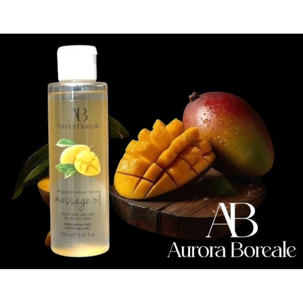 Aurora Boreale Mango Aromalı Afrodizyaklı Masaj Yağı 150 ML Isıtıcı Etkili