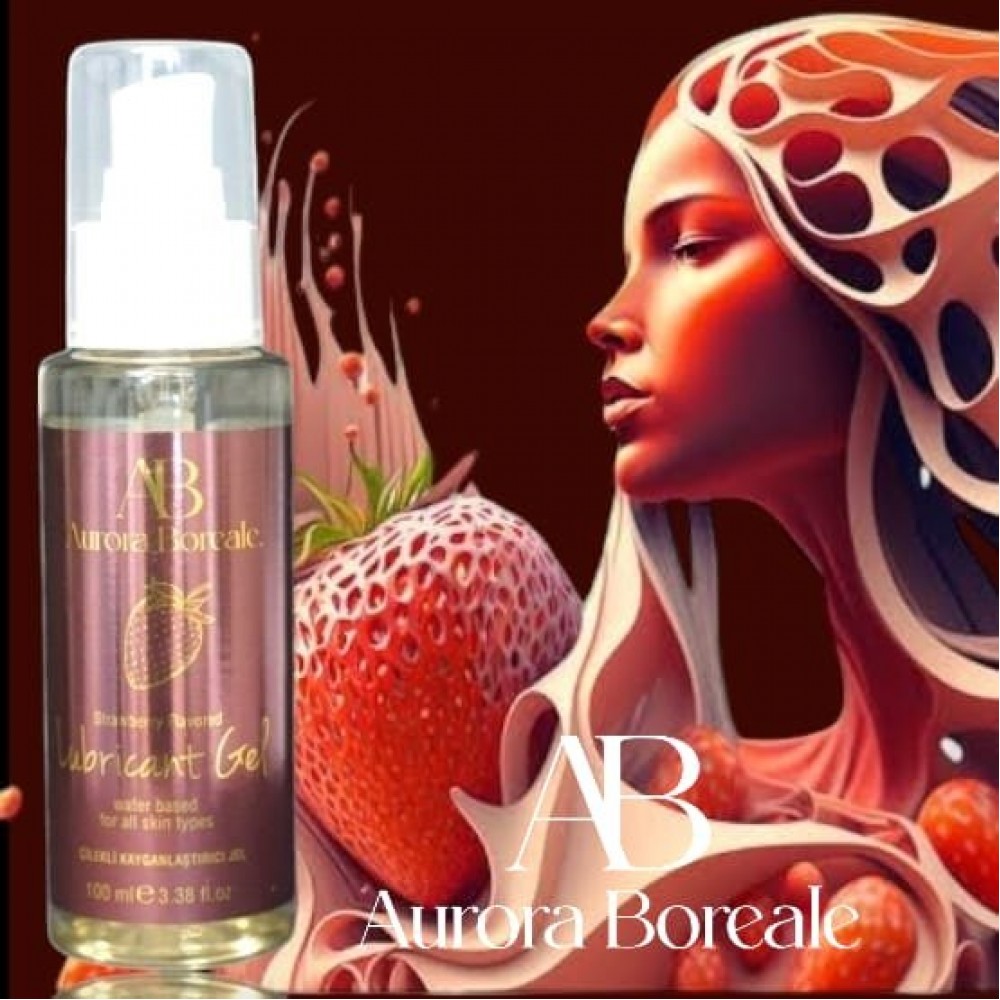 Aurora Boreale Çilek Aromalı Kayganlaştırıcı jel 100 ML