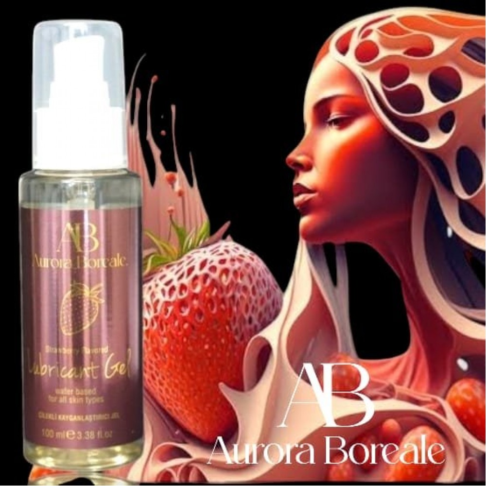 Aurora Boreale Çilek Aromalı Kayganlaştırıcı jel 100 ML — görsel 2