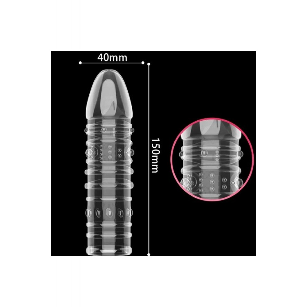 Şeffaf Tırtıklı Kaliteli Penis Kılıfı