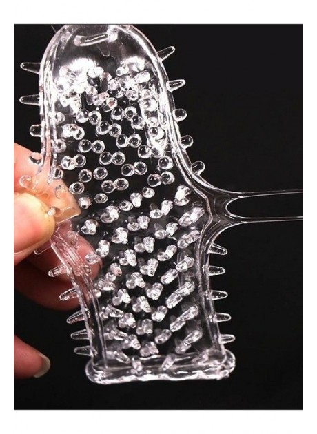 Şeffaf Tırtıklı Penis Kılıfı Modeli