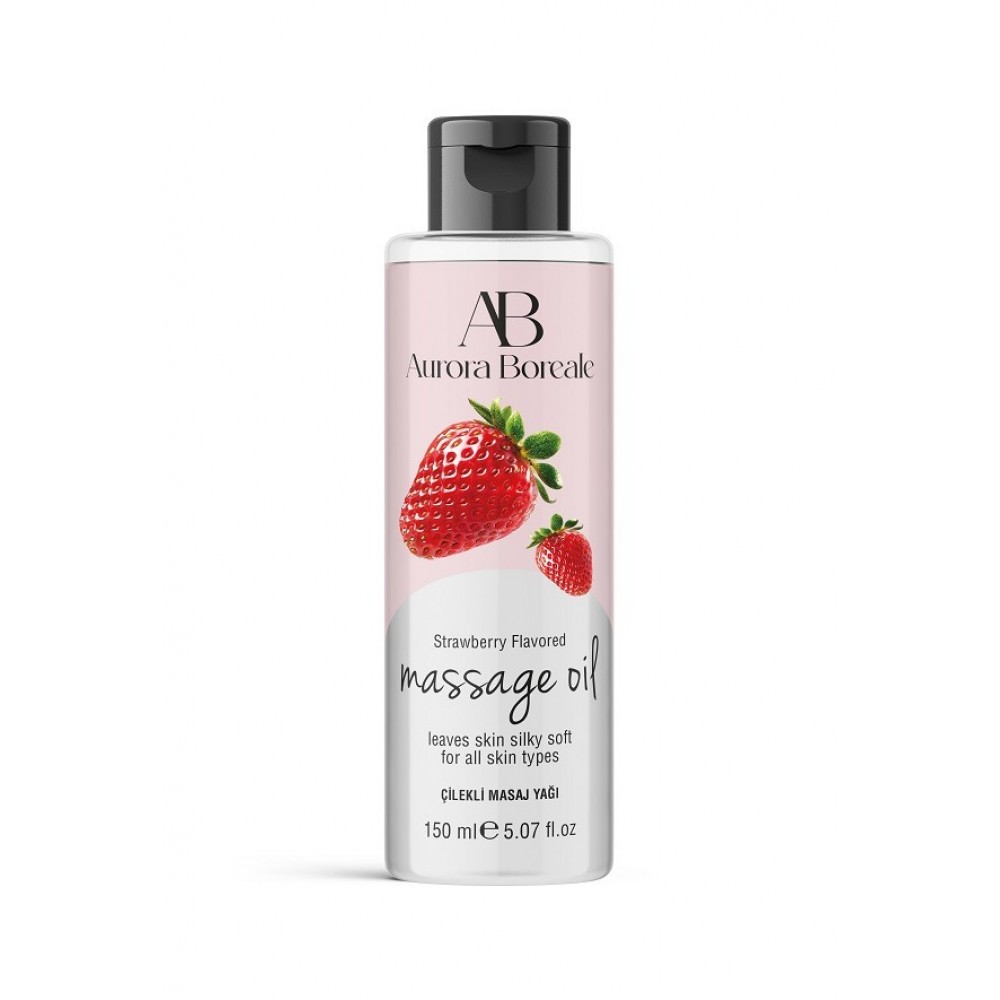 Aurora Boreale Çilek Aromalı Masaj Yağı 150 ML Isıtıcı Etkili — görsel 2