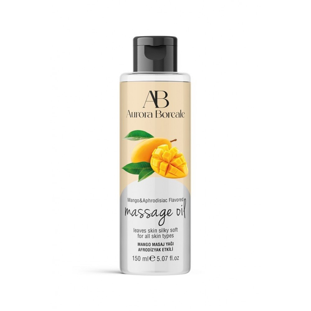 Aurora Boreale Mango Aromalı Afrodizyaklı Masaj Yağı 150 ML Isıtıcı Etkili — görsel 3