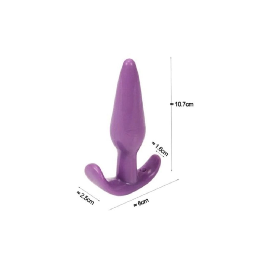 10 Cm Uzunluğunda Anal Plug ve Anal Tıkaç Seti Mor ve Pembe — görsel 2