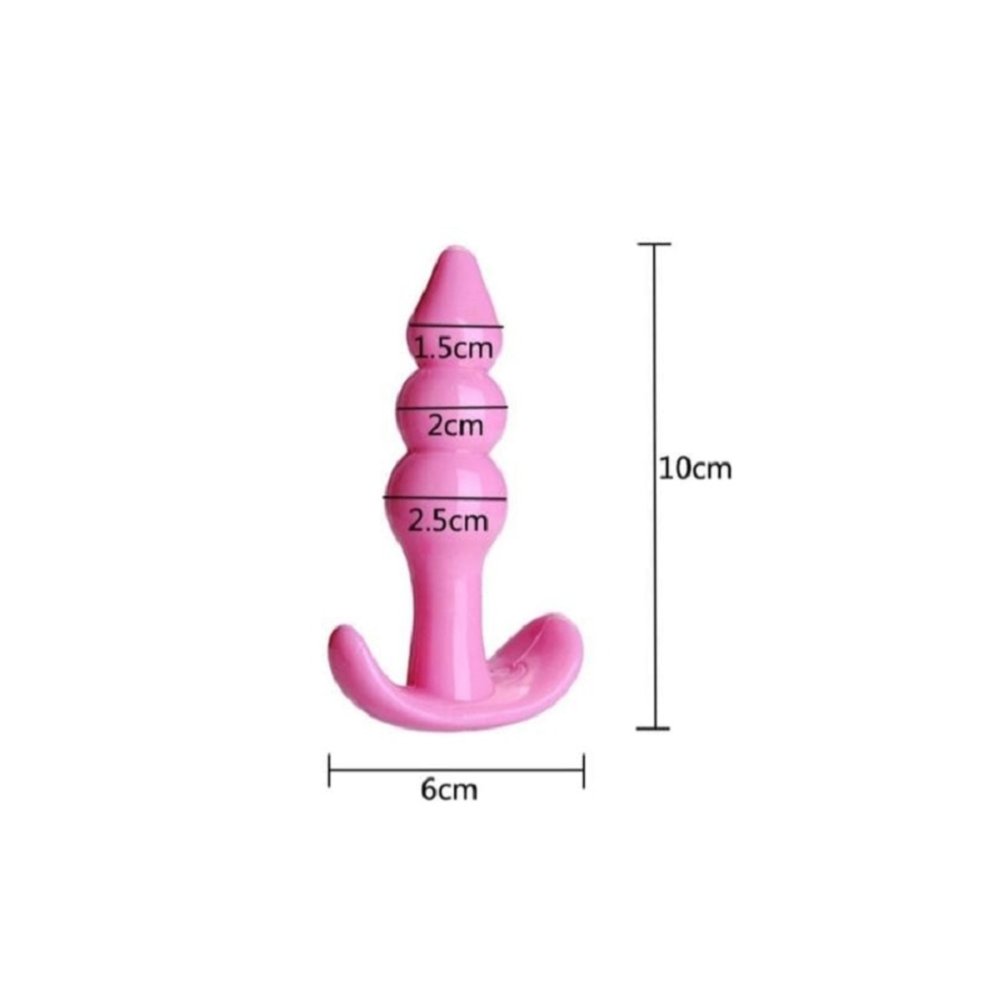 10 Cm Uzunluğunda Anal Plug ve Anal Tıkaç Seti Mor ve Pembe — görsel 4