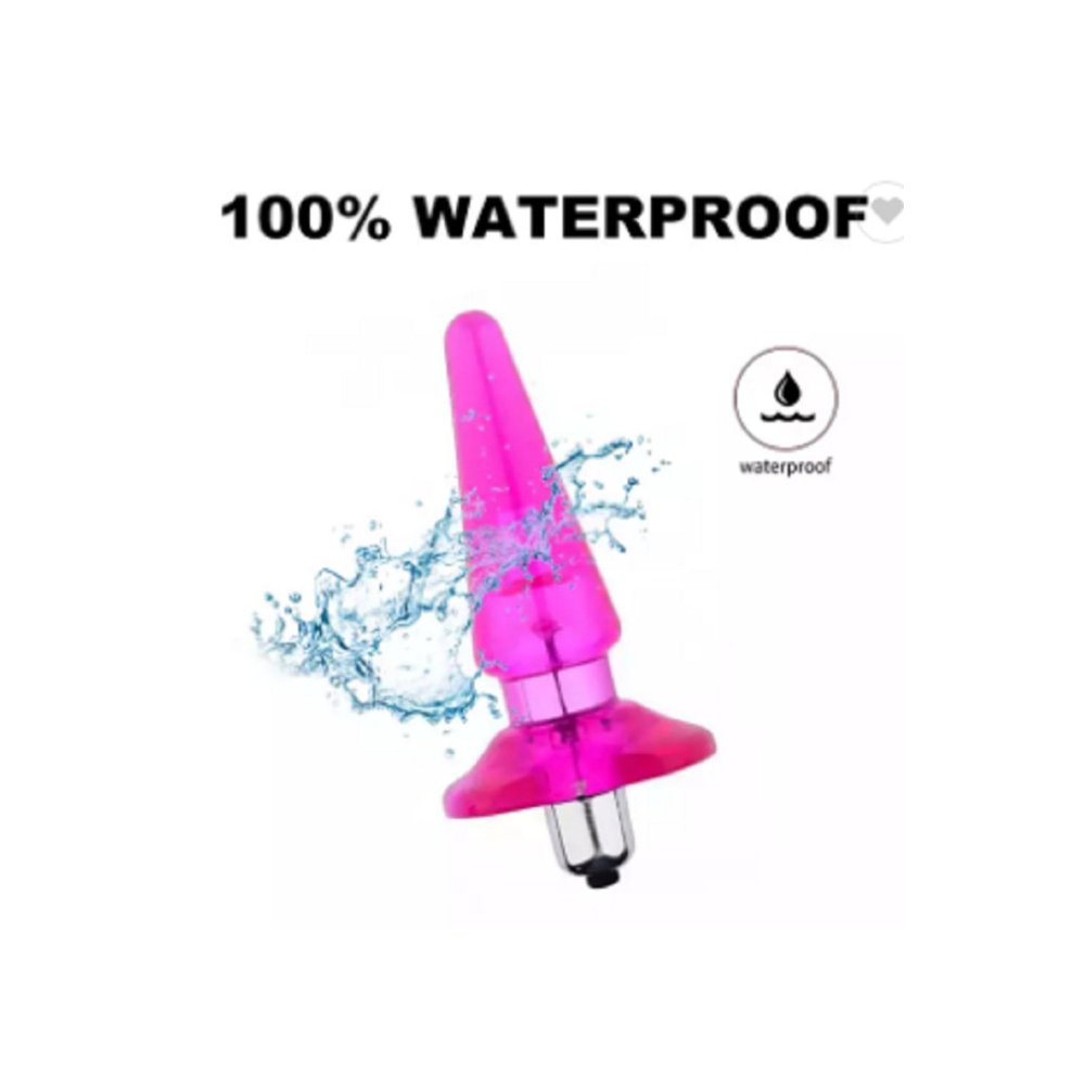 14 Cm Pembe Renk L Beden Titreşimli Anal Oyuncak Plug