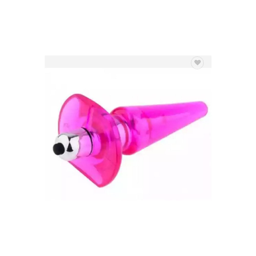 14 Cm Pembe Renk L Beden Titreşimli Anal Oyuncak Plug — görsel 6