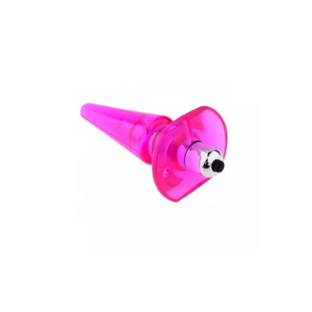 14 Cm Pembe Renk L Beden Titreşimli Anal Oyuncak Plug — görsel 3
