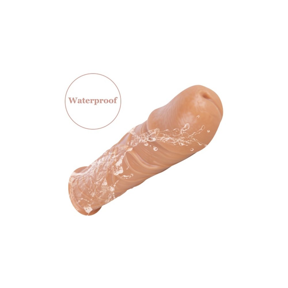 18 Cm Penis Kılıf Oyuncak Dildo Kılıfı Premium Süt Aromalı Kayganlaştırıcı Jel Set — görsel 2