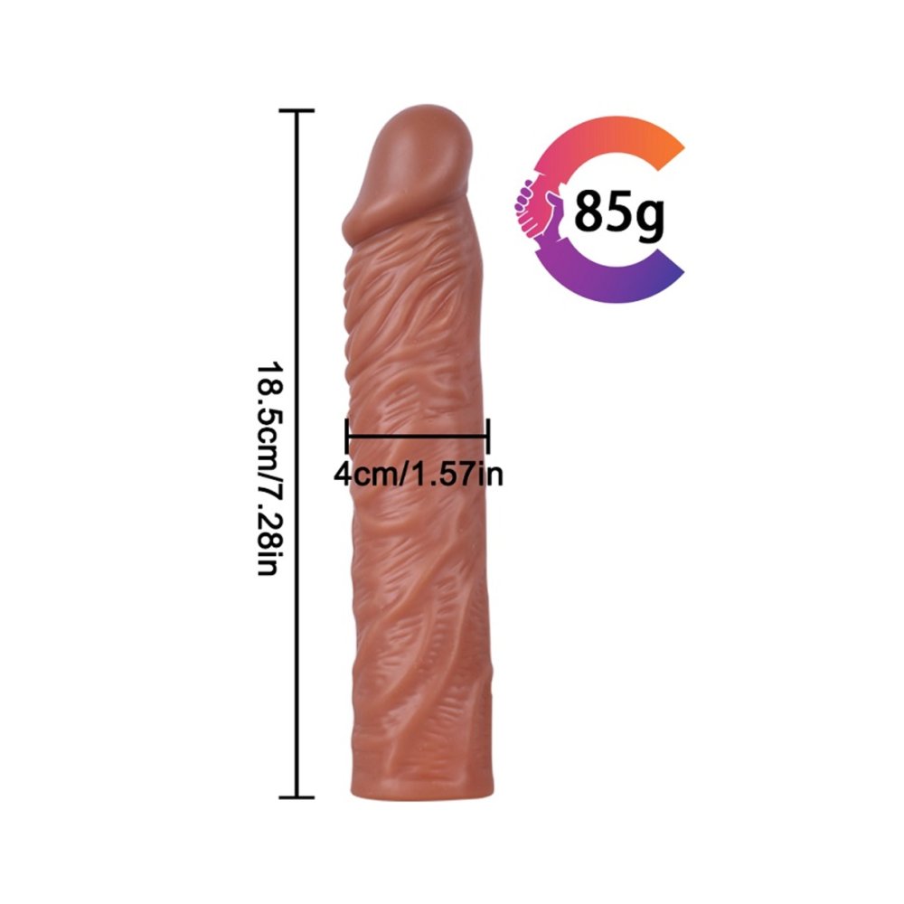 19 Cm Penis Kılıf Oyuncak Dildo Kılıfı Premium Ananaslı Kayganlaştırıcı Jel Set — görsel 2