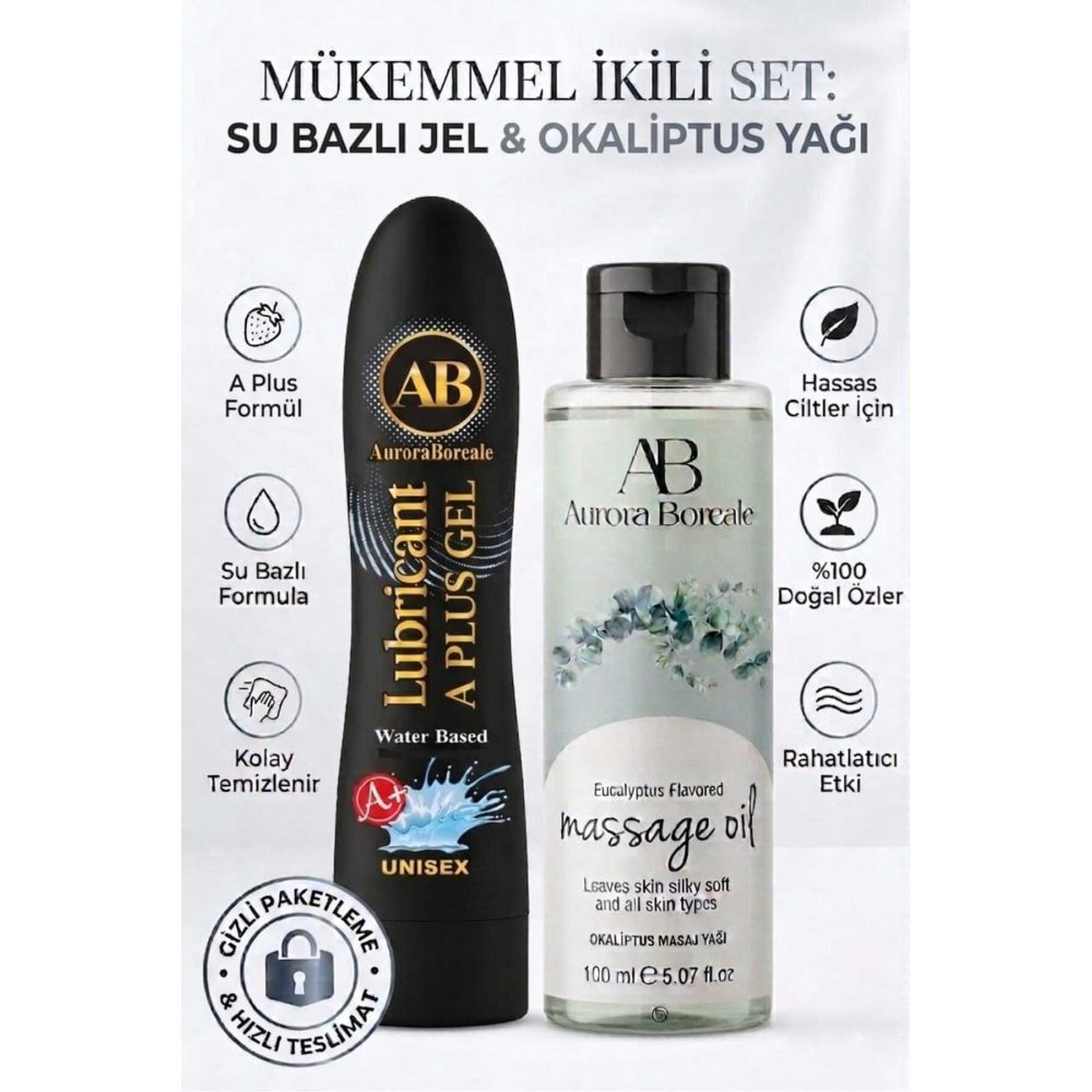 A+ Plus Kayganlaştırıcı Lubricant Jel Okaplitus Masaj Yağı 2 Li Avantaj Sepeti