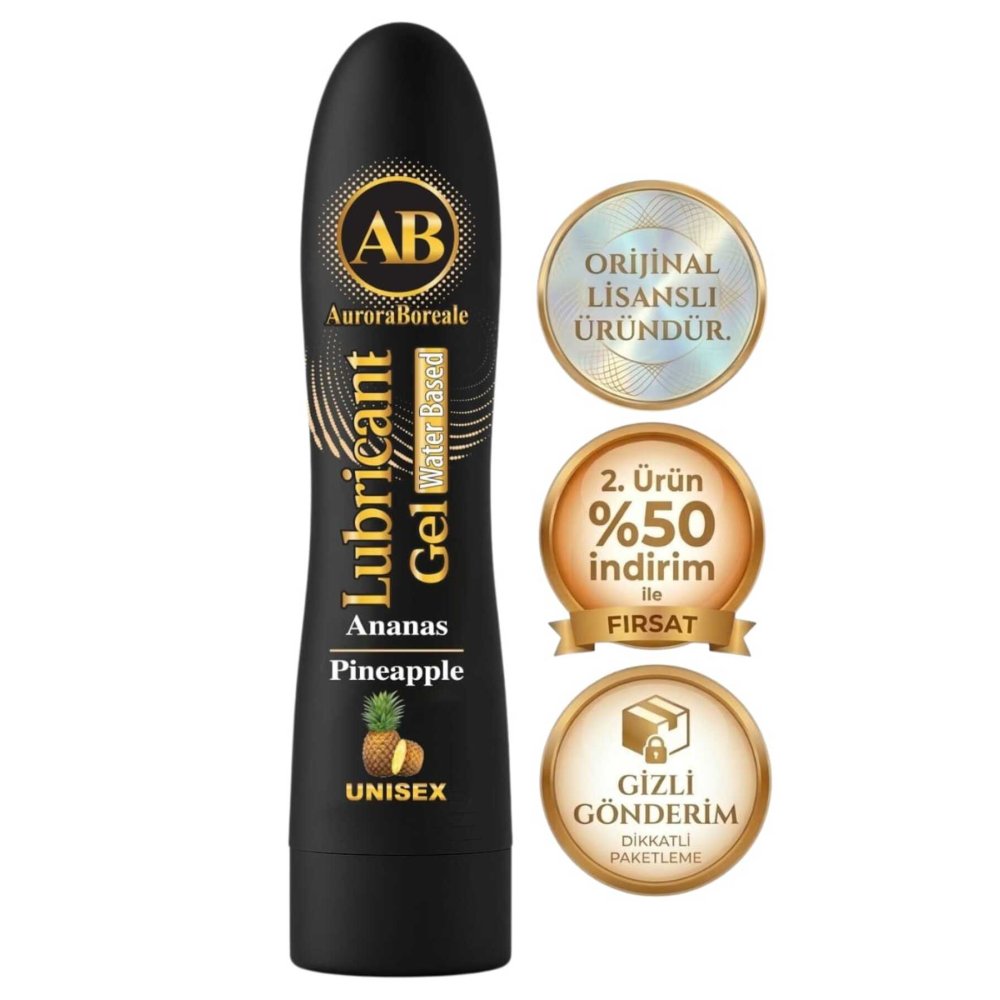 Büyük Boy 125 ML Ananas Aromalı Kayganlaştırıcı Lubricant Jel
