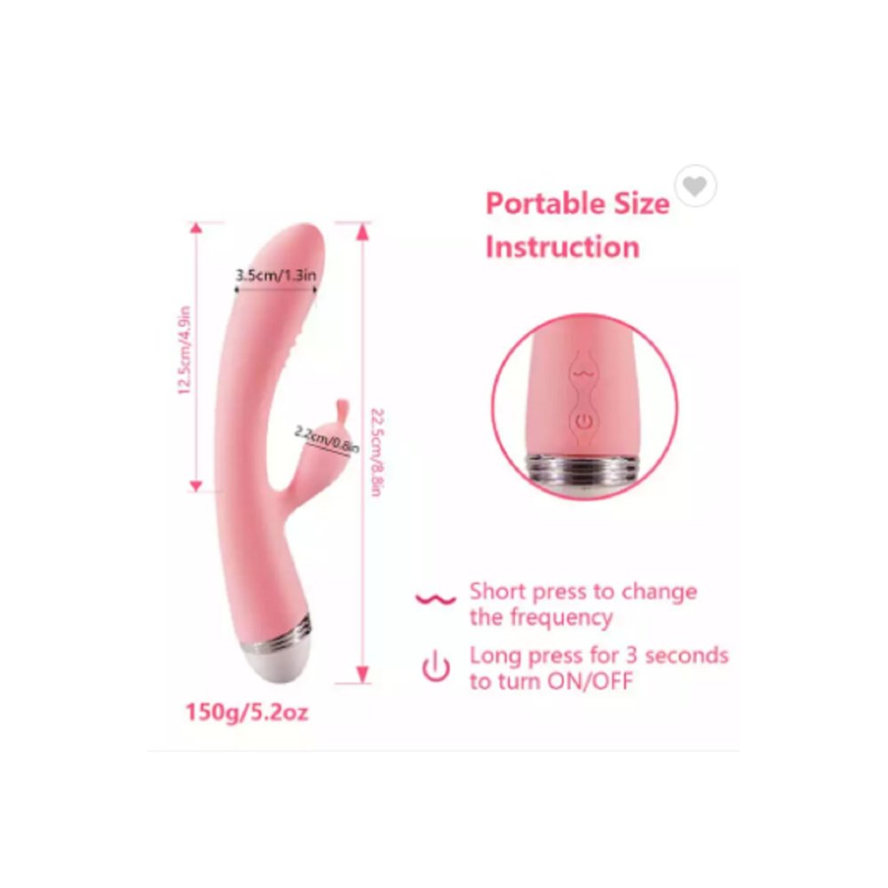 G Spot Tavşan-rabbit Şarjlı Yeni Nesil Çift Titreşimli Vibratör — görsel 6