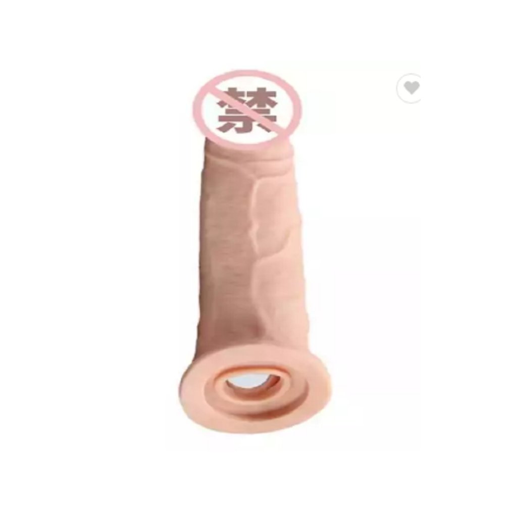 Hediyeli Gerçek Ten Dokulu Uzatmalı Penis Kılıfı — görsel 3