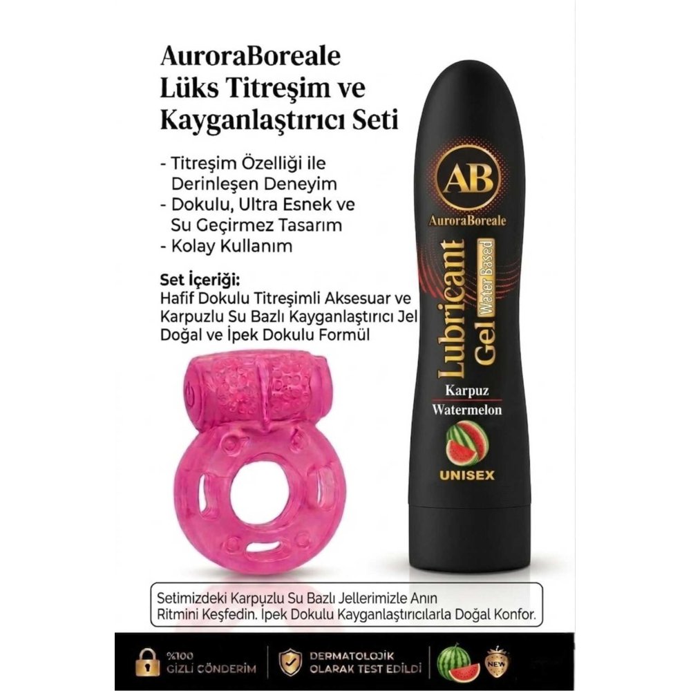 Karpuzlu Premium Lubricant Kayganlaştırcı Jel Titreşimli Halka Hediyeli