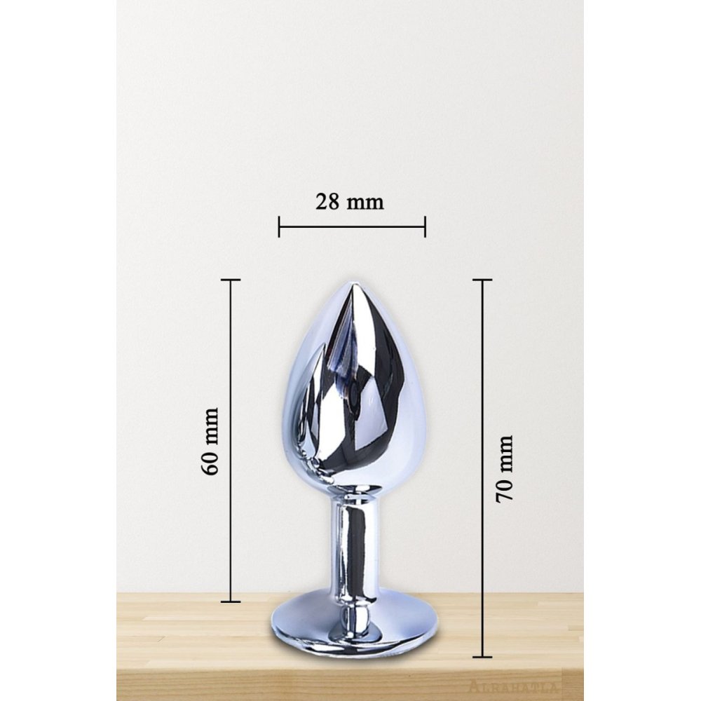 Kırmızı Metal Anal Plug ve Anal Tıkaç Small Modeli — görsel 3