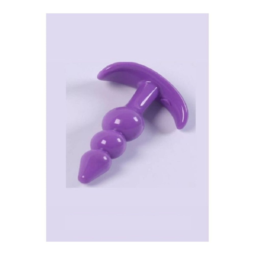Mor Renk 10 Cm Uzunluğunda Anal Plug ve Anal Tıkaç Kayganlaştırıcı Hediyeli — görsel 2