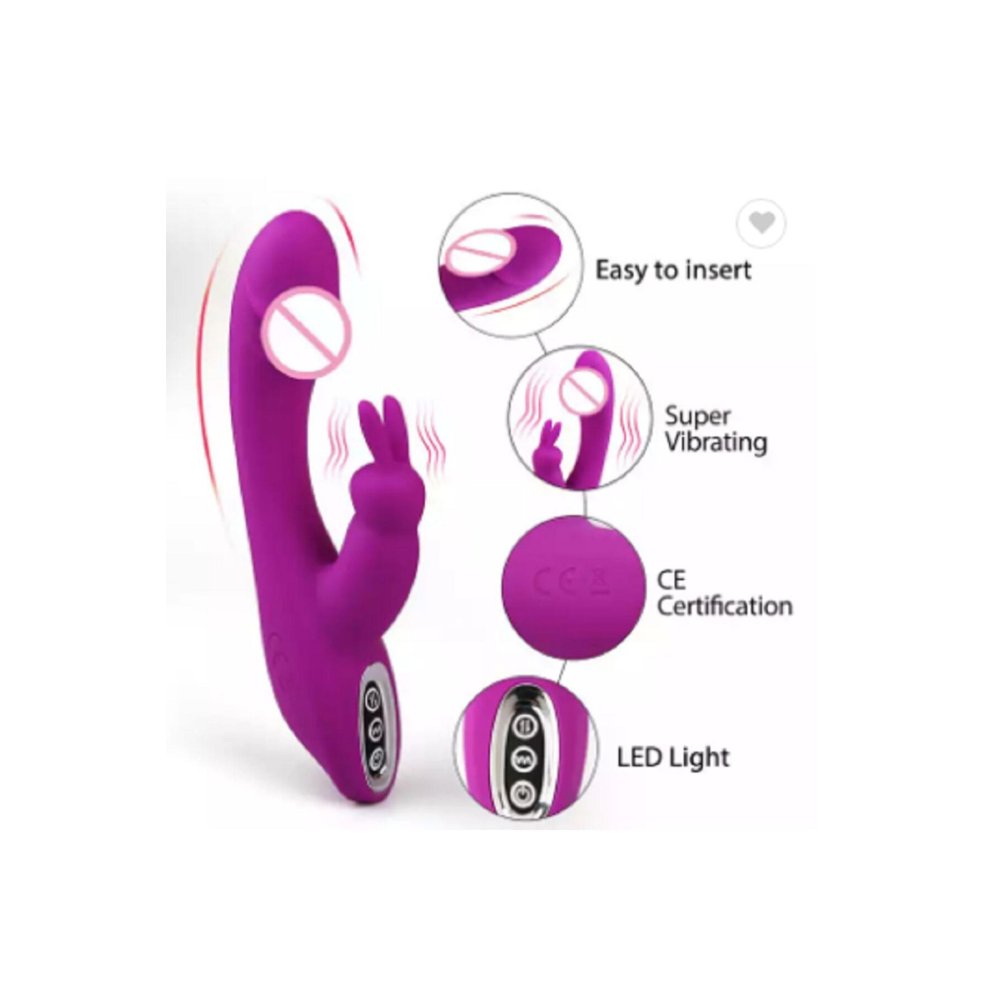 Mor Renk Vibratör Usb Şarjlı Kayganlaştırıcı Hediyeli Mini Vibratör Hediyeli — görsel 2