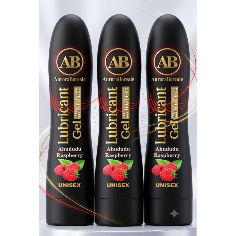 Premium Ahududu Aromalı Kayganlaştırıcı Lubricant Jel 3x 125 ML Set