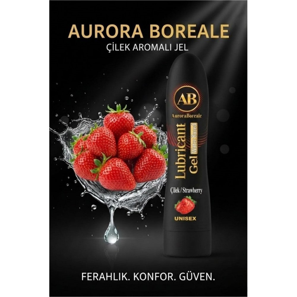 Premium Çilek Aromalı Büyük Boy Kayganlaştırıcı Jel Lubricant Gel — görsel 2