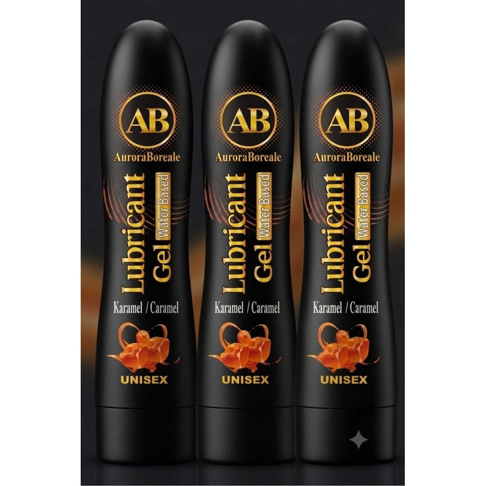 Premium Karamel Aromalı Kayganlaştırıcı Lubricant Jel 3x 125 ML Set