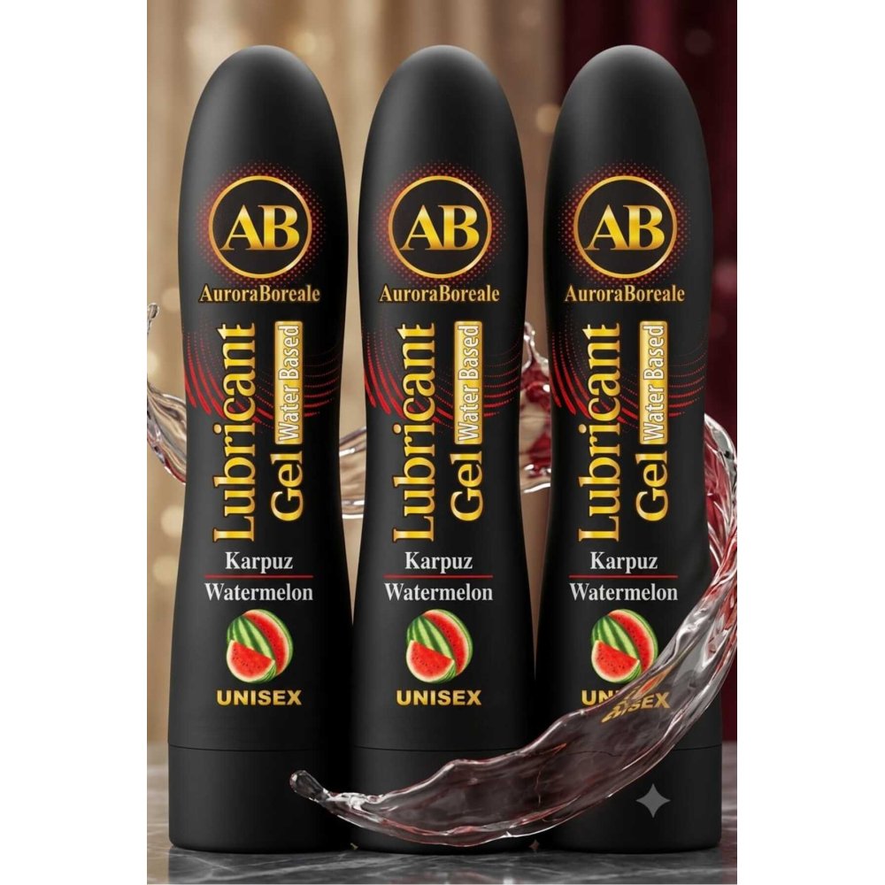 Premium Karpuz Aromalı Kayganlaştırıcı Lubricant Jel 3x 125 ML Set