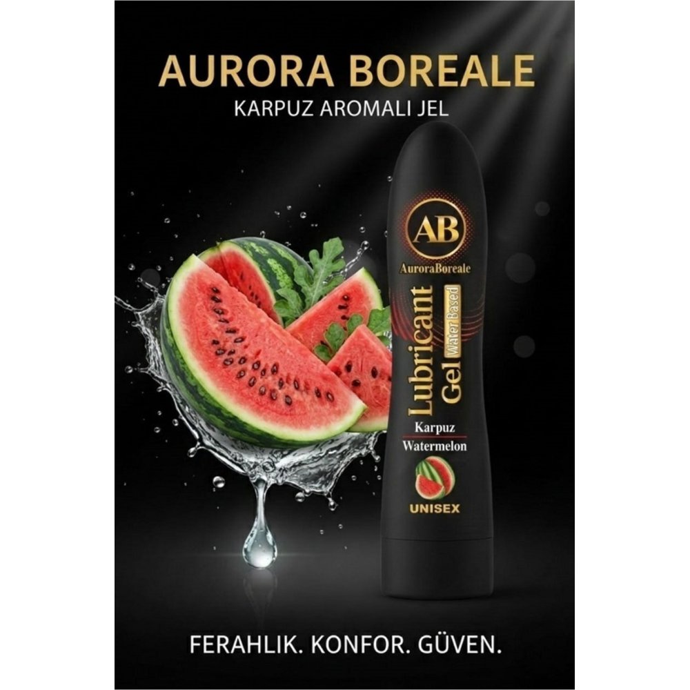 Premium Kayganlaştırıcı Jel Büyük Boy Karpuz Aromalı Su Bazlı Lubricant Gel — görsel 2