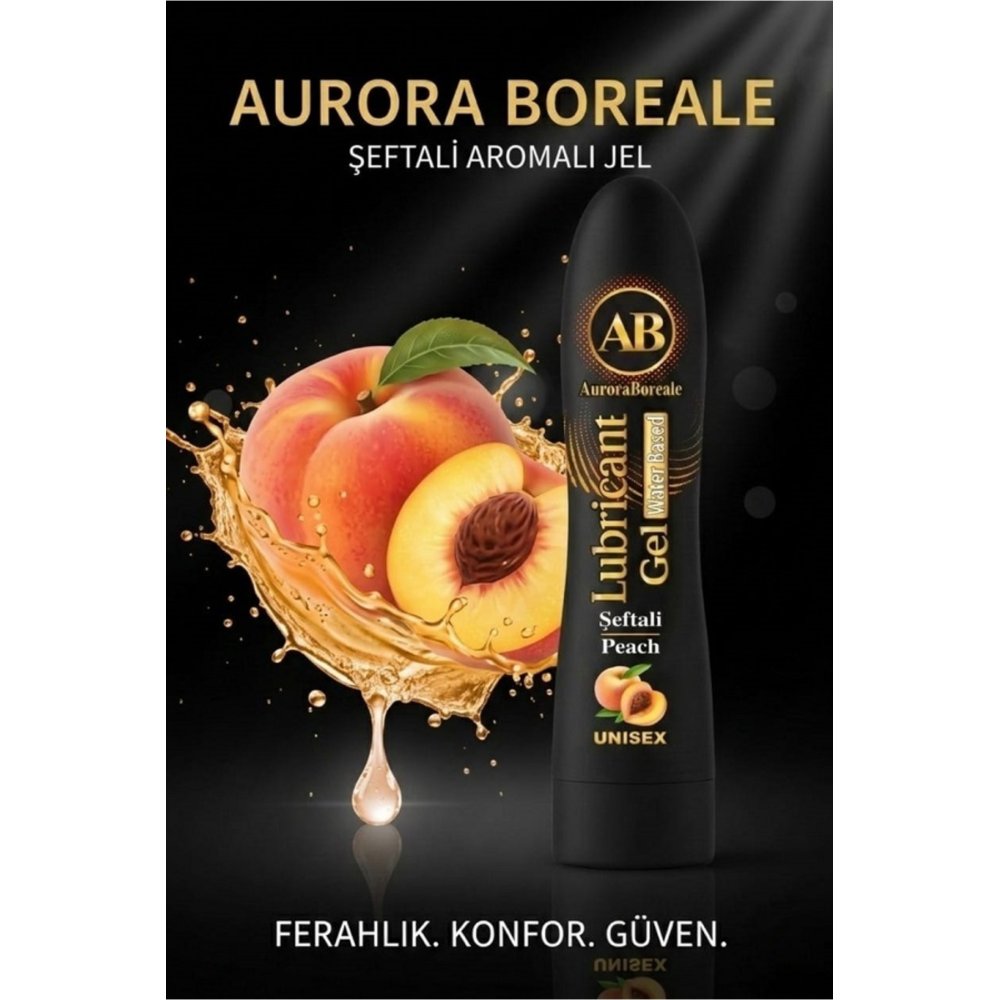 Premium Kayganlaştırıcı Jel Büyük Boy Şeftali Aromalı Su Bazlı Lubricant Gel — görsel 2