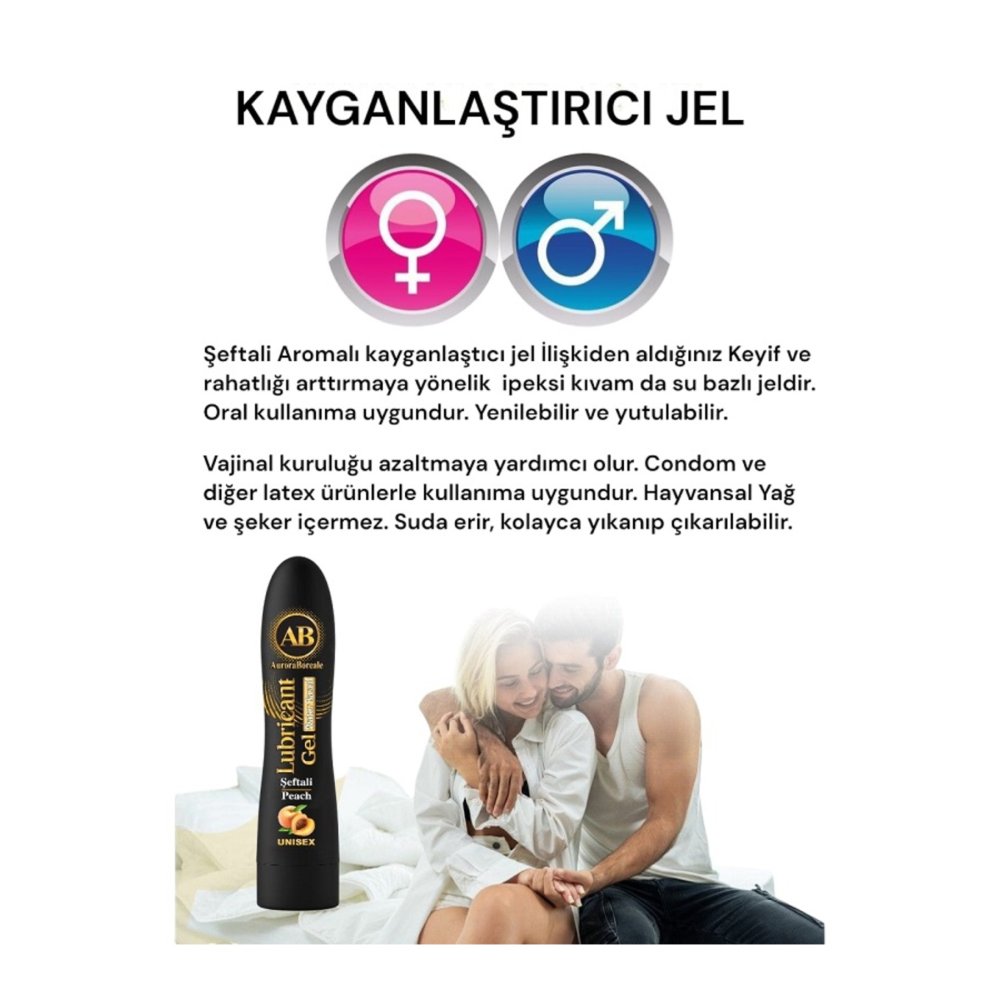 Premium Kayganlaştırıcı Jel Büyük Boy Şeftali Aromalı Su Bazlı Lubricant Gel — görsel 3