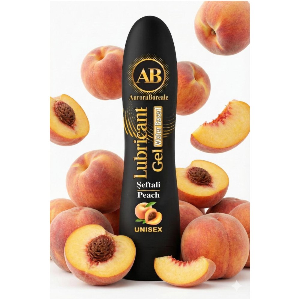 Premium Kayganlaştırıcı Jel Büyük Boy Şeftali Aromalı Su Bazlı Lubricant Gel
