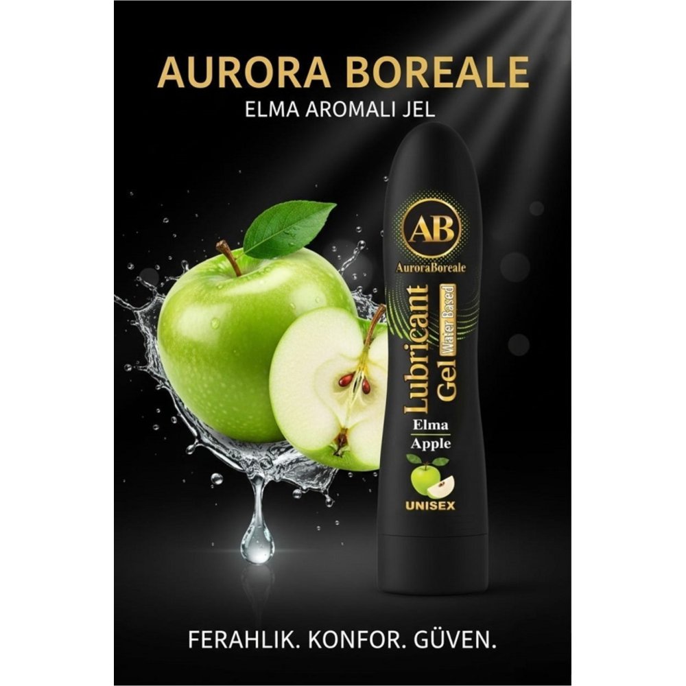 Premium Kayganlaştırıcı Jel Büyük Boy Yeşil Elma Aromalı Su Bazlı Lubricant Gel — görsel 2