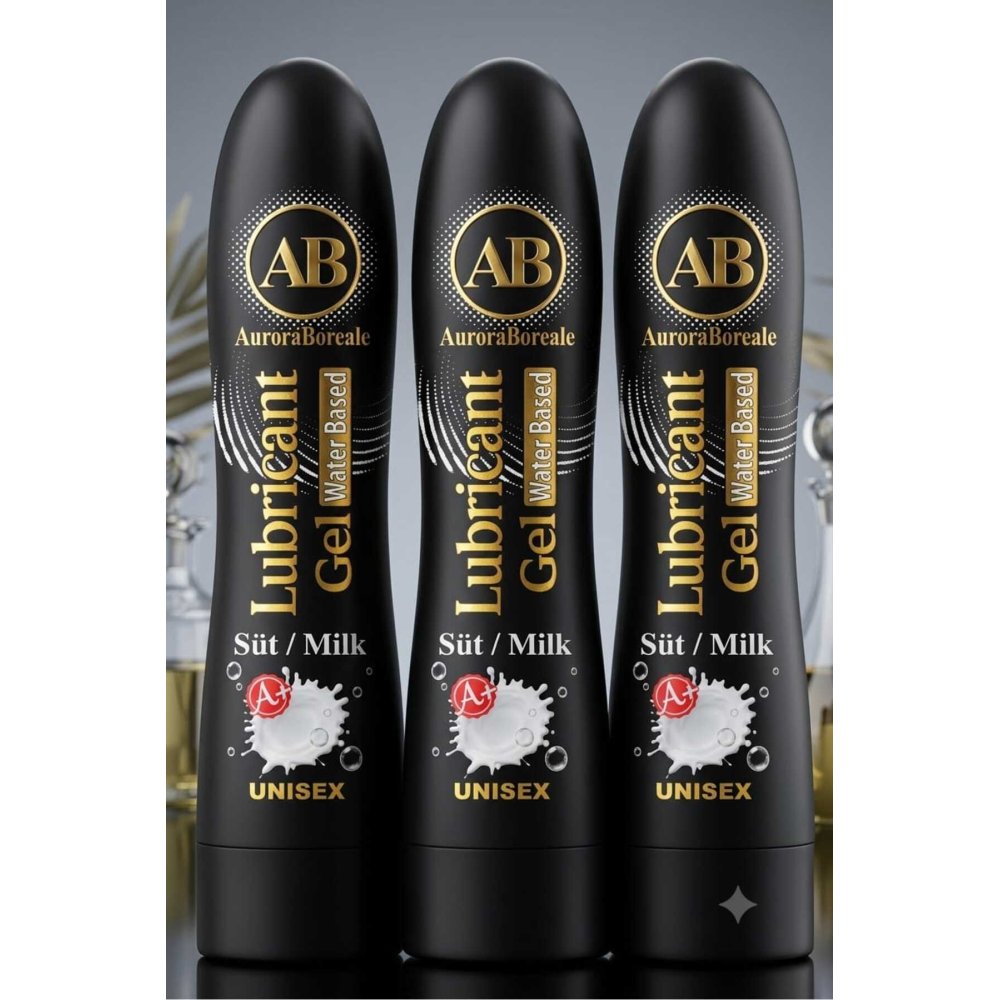 Premium Süt Aromalı Kayganlaştırıcı Lubricant Jel 3x 125 ML Set