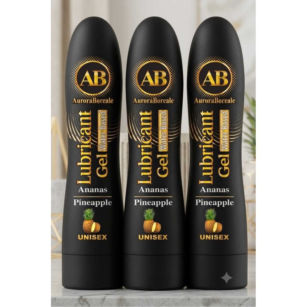 Premium Tropikal Ananas Aromalı Kayganlaştırıcı Lubricant Jel 3x 125 ML Set