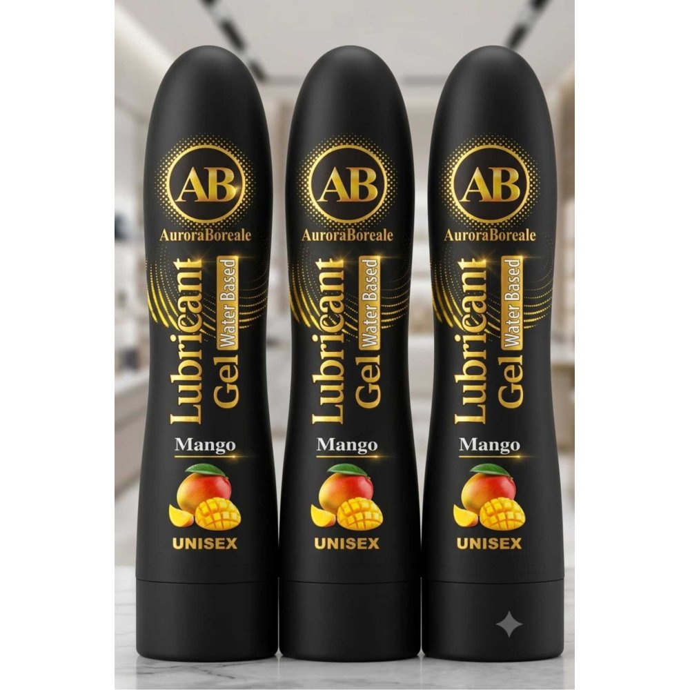 Premium Tropikal Mango Aromalı Kayganlaştırıcı Lubricant Jel 3x 125 ML Set