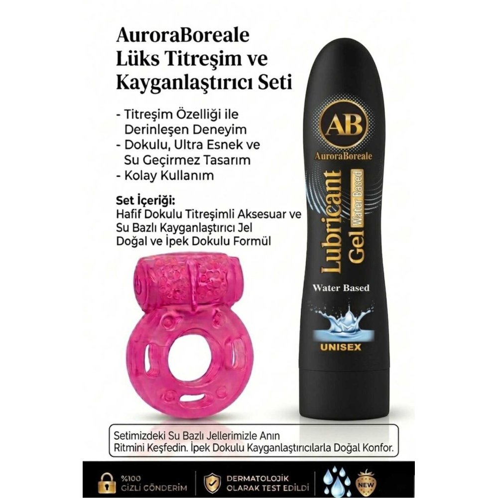 Sade Su Bazlı Kokusuz Lubricant Kayganlaştırcı Jel Titreşimli Halka Hediyeli