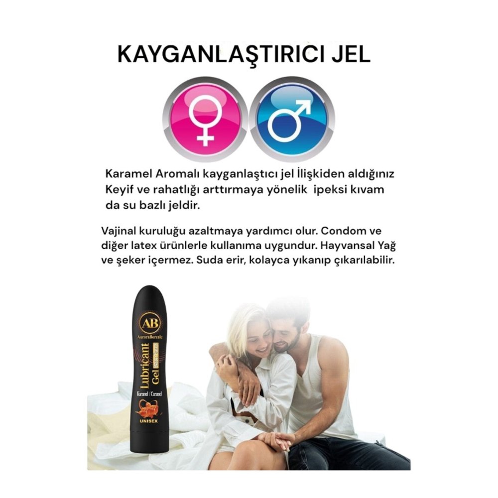 A Kalite Şeffaf Penis Kılıfı Büyük Boy Karamel Aromalı Kayganlaştırıcı Jel Seti — görsel 3
