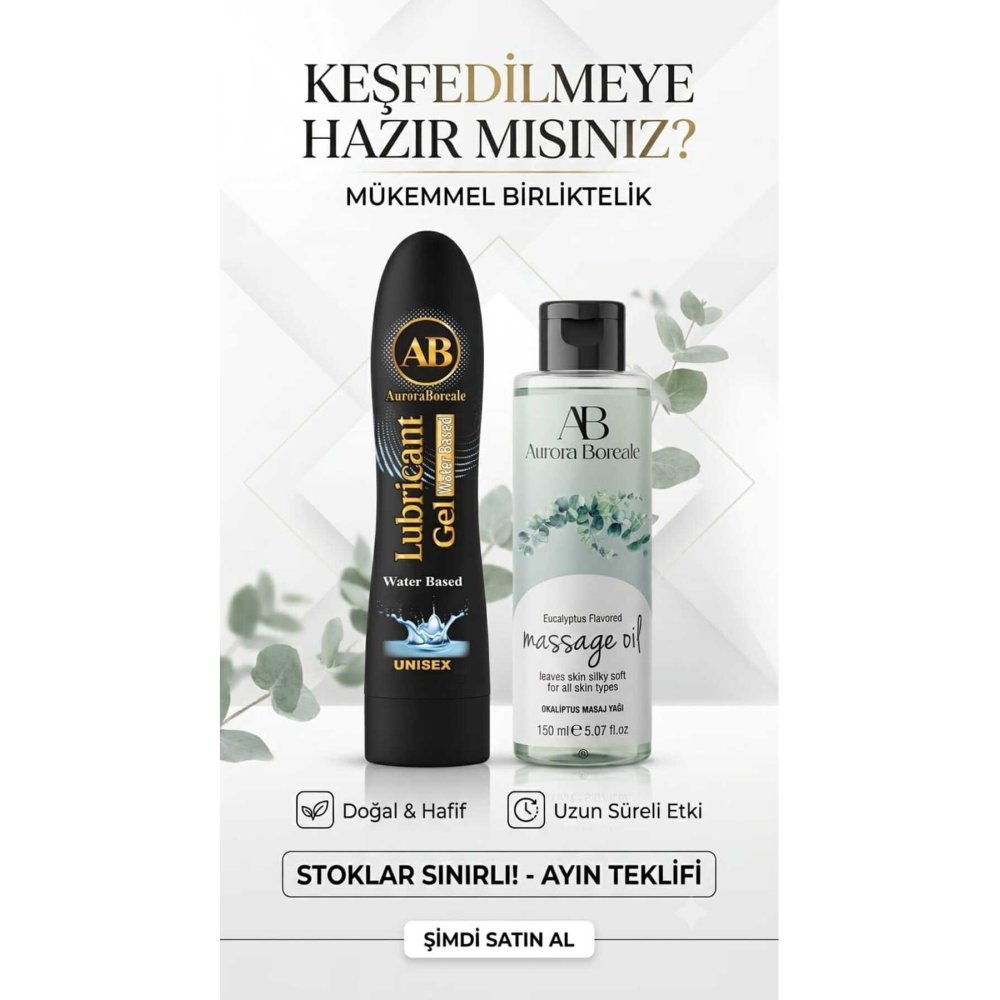 Su Bazlı Kayganlaştırıcı Lubricant Jel Okaplitus Masaj Yağı 2 Li Fırsat Sepeti