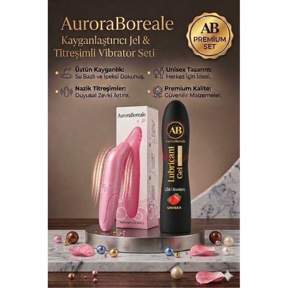 Titreşimli Klitoral Uyarıcı Tırtıklı Mini Vibratör Çilekli Kayganlaştırıcı Jel 2 li Paket