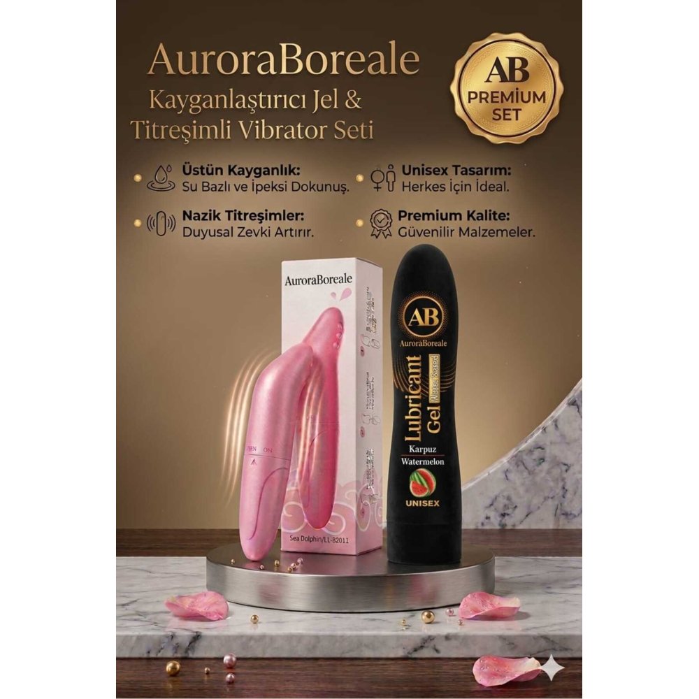 Titreşimli Klitoral Uyarıcı Tırtıklı Mini Vibratör Karpuzlu Kayganlaştırıcı Jel 2 li Paket