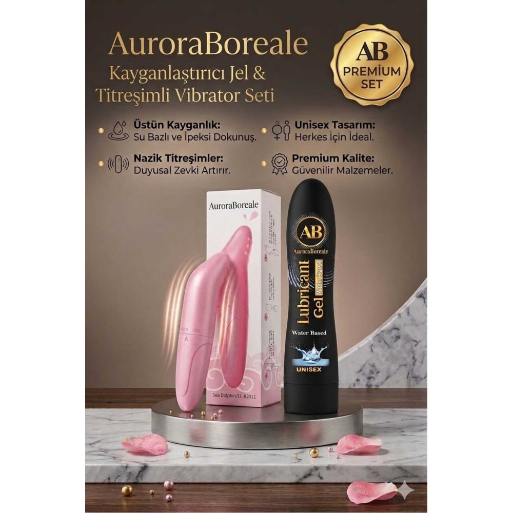 Titreşimli Klitoral Uyarıcı Tırtıklı Mini Vibratör Sade Su Bazlı Kayganlaştırıcı Jel 2 li Paket
