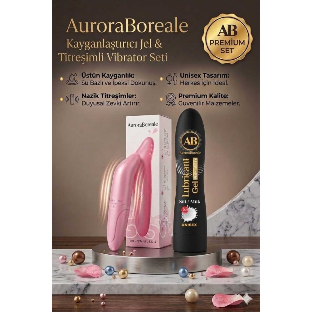 Titreşimli Klitoral Uyarıcı Tırtıklı Mini Vibratör Süt Aromalı Kayganlaştırıcı Jel 2 li Paket